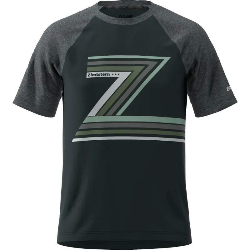 Zimtstern Z Tech Tee Kurzarmshirt Herren - pirate black/gun metal melange Nur Für Kurze Zeit