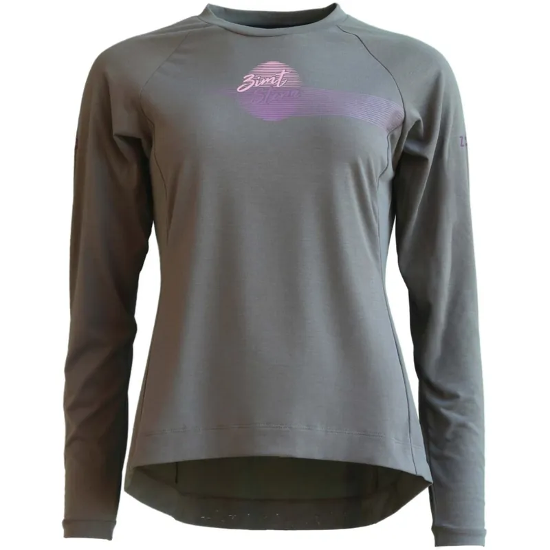 Zimtstern Spunz Langarmtrikot Damen - Dusty Olive Rabatt