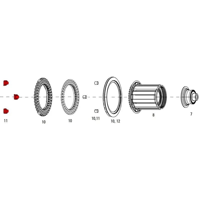 Neue Ware ZIPP Magnet Set für Cognition NSW Nabenkupplung - 11.2018.035.001