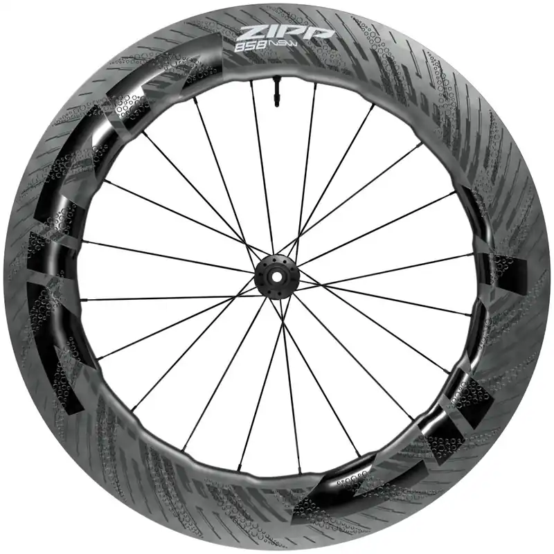 ZIPP 858 NSW Vorderrad (ZR1 SL) - 28" Carbon Hookless Centerlock - 12x100mm Must-Have