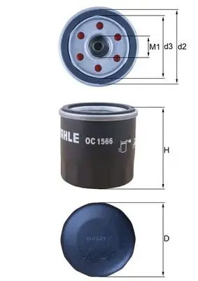 MAHLE OC 1566 - Ölfilter Jetzt Bestellen