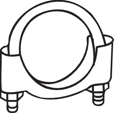 Schnäppchen BOSAL 250-250 - Klemmstück, Abgasanlage - Bosal M8 clamp