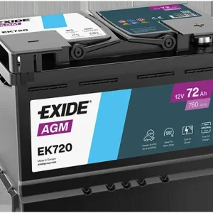 EXIDE EK720 - Starterbatterie - AGM 72Ah 760 A 12 V Sofort Bestellen