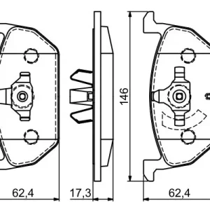 BOSCH 0 986 494 721 - Bremsbelagsatz, Scheibenbremse Sofort Bestellen