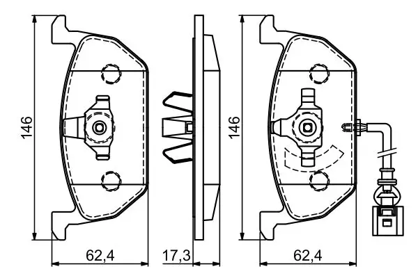 BOSCH 0 986 494 721 - Bremsbelagsatz, Scheibenbremse Sofort Bestellen