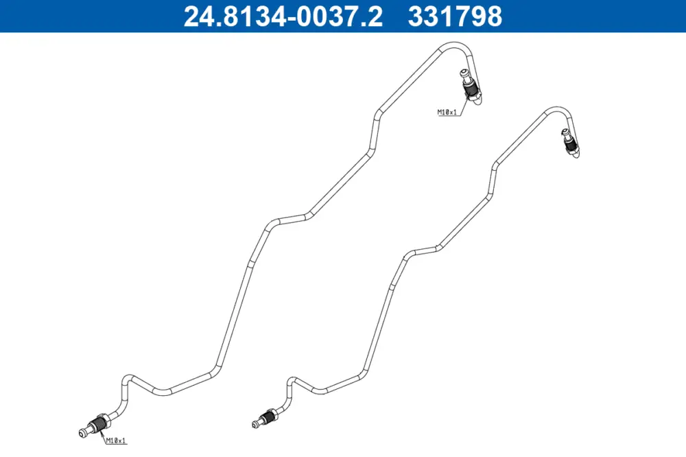 ATE 24.8134-0037.2 - Bremsleitung Garantierte Lieferung