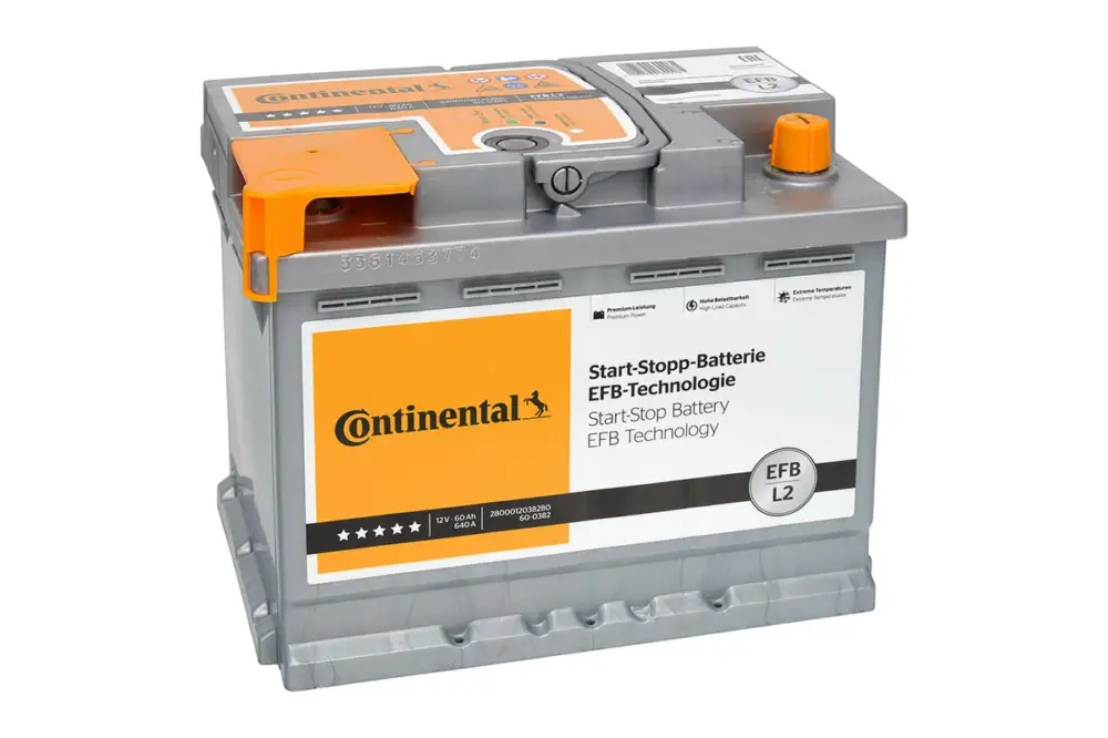 Saisonangebot CONTINENTAL 2800012038280 - Starterbatterie - START-STOP-BATTERY EFB 60Ah 640 A 12 V
