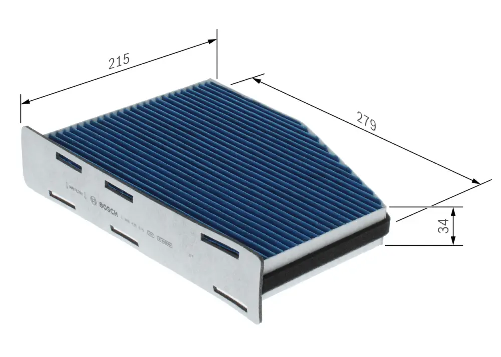 BOSCH 0 986 628 615 - Filter, Innenraumluft Abverkauf