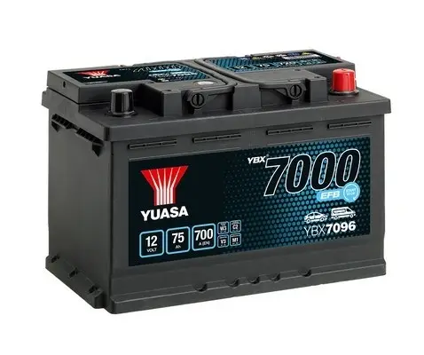 Rabatt YUASA YBX7096 - Starterbatterie - YBX7000 EFB Start Stop Plus Batteries 75Ah 700 A 12 V