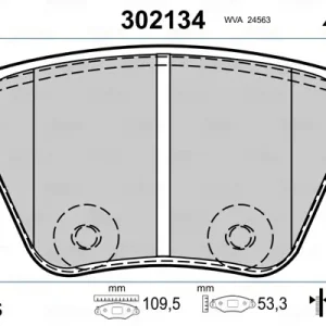 Direkt Vom Hersteller VALEO 302134 - Bremsbelagsatz, Scheibenbremse - FIRST