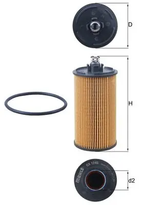 Must-Have MAHLE OX 1245D - Ölfilter