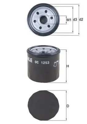 MAHLE OC 1253 - Ölfilter Begrenztes Angebot