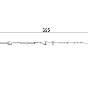 BOSCH 1 987 473 050 - Warnkontakt, Bremsbelagverschleiß Mega-Angebot