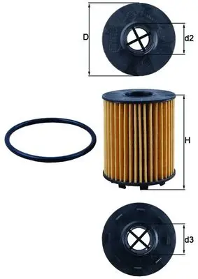 Nur Heute MAHLE OX 371D - Ölfilter
