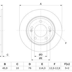 BOSCH 0 986 479 052 - Bremsscheibe Top-Preis