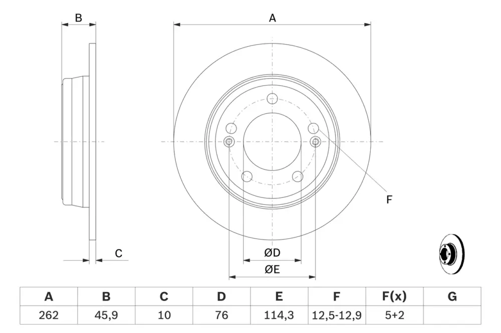 BOSCH 0 986 479 052 - Bremsscheibe Top-Preis