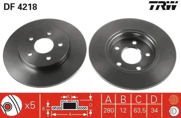 Preisreduziert TRW DF4218 - Bremsscheibe