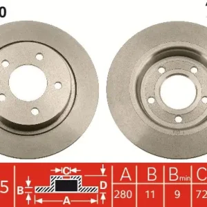 Zertifiziert TRW DF4420 - Bremsscheibe