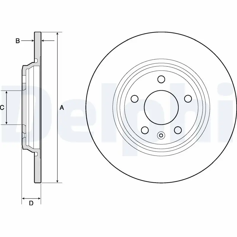 Jetzt Bestellen DELPHI BG4800C - Bremsscheibe