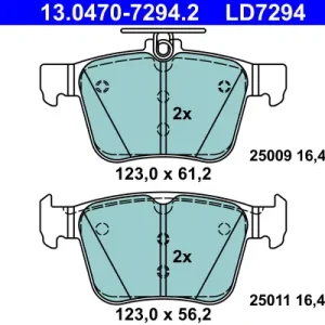 ATE 13.0470-7294.2 - Bremsbelagsatz, Scheibenbremse - ATE Ceramic Preis Gesenkt