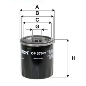 Wochenendangebot FILTRON OP 570/2 - Ölfilter