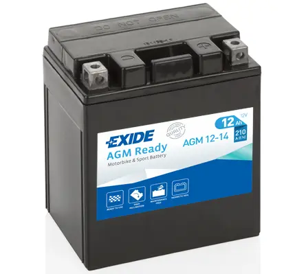 EXIDE AGM12-14 - Starterbatterie - EXIDE AGM Ready 14Ah 210 A 12 V Nur Heute