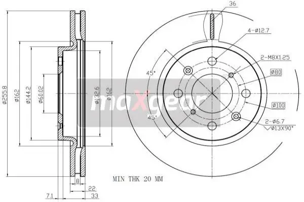 MAXGEAR 19-3200 - Bremsscheibe Finale Aktion