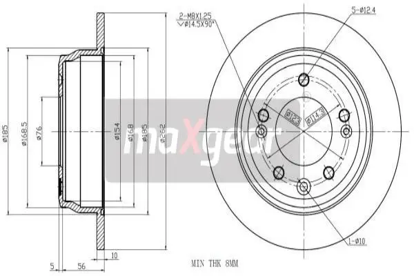 MAXGEAR 19-1879 - Bremsscheibe Direktkauf