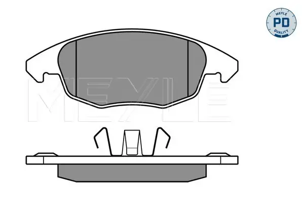 Expressversand MEYLE 025 245 3818/PD - Bremsbelagsatz, Scheibenbremse - MEYLE-PD Advanced performance and design.