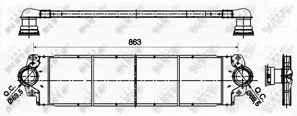 NRF 30354 - Ladeluftkühler Echt