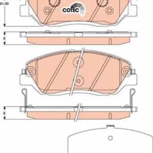 Direkt Vom Hersteller TRW GDB3418 - Bremsbelagsatz, Scheibenbremse - COTEC