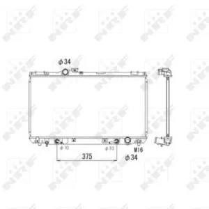 Begrenztes Angebot NRF 53586 - Kühler, Motorkühlung