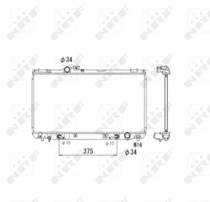 Begrenztes Angebot NRF 53586 - Kühler, Motorkühlung