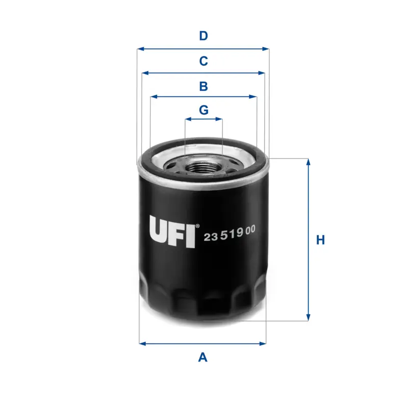 UFI 23.519.00 - Ölfilter Solange Der Vorrat Reicht