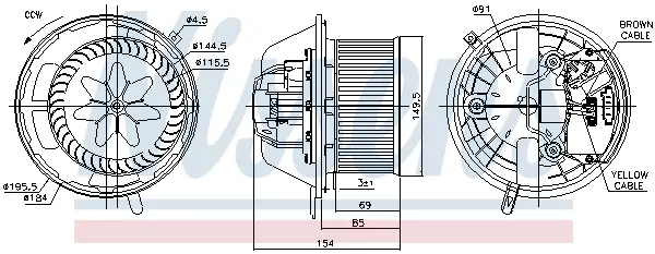 Top-Angebot NISSENS 87062 - Innenraumgebläse