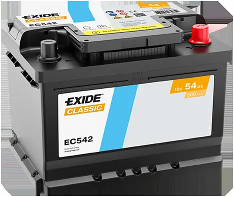 Heißes Angebot EXIDE EC542 - Starterbatterie - CLASSIC * 54Ah 500 A 12 V