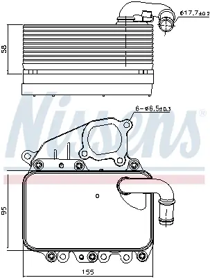 Direkt Vom Hersteller NISSENS 91100 - Ölkühler, Motoröl - ** FIRST FIT **