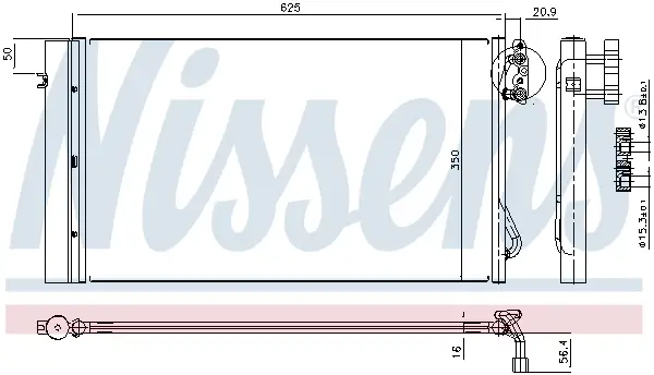 Ausverkauf NISSENS 94873 - Kondensator, Klimaanlage - ** FIRST FIT **