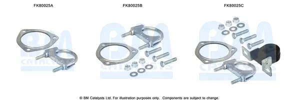 Echt BM CATALYSTS FK80025 - Montagesatz, Katalysator