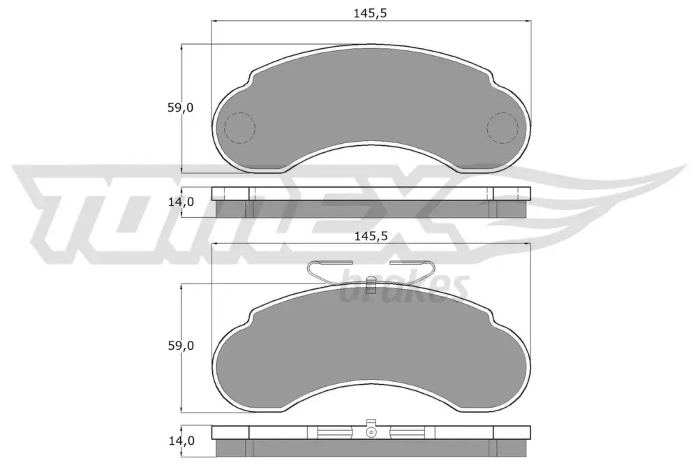 Direktkauf TOMEX Brakes TX 11-14 - Bremsbelagsatz, Scheibenbremse