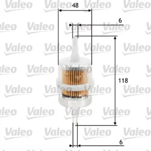 VALEO 587005 - Kraftstofffilter Preisknaller