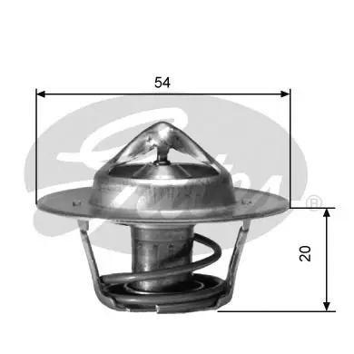 Preisreduziert GATES TH00182G2 - Thermostat, Kühlmittel