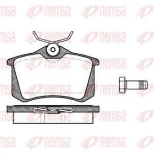 REMSA 0263.01 - Bremsbelagsatz, Scheibenbremse Online Kaufen