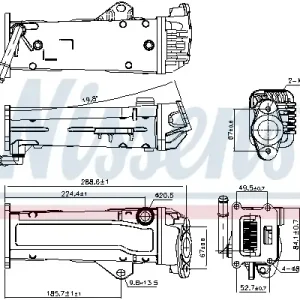 Preis Gesenkt NISSENS 989284 - Kühler, Abgasrückführung - ** FIRST FIT **