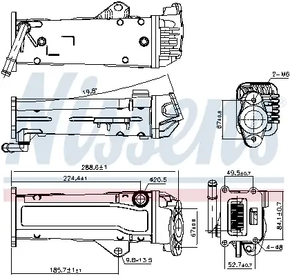 Preis Gesenkt NISSENS 989284 - Kühler, Abgasrückführung - ** FIRST FIT **