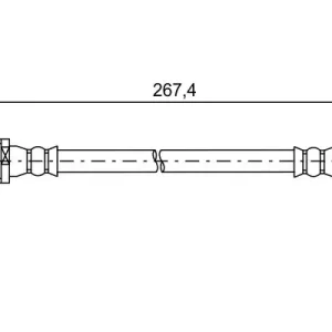 Direkt Vom Hersteller BOSCH 1 987 481 583 - Bremsschlauch