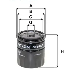 FILTRON OP 540/3 - Ölfilter Preis Gesenkt