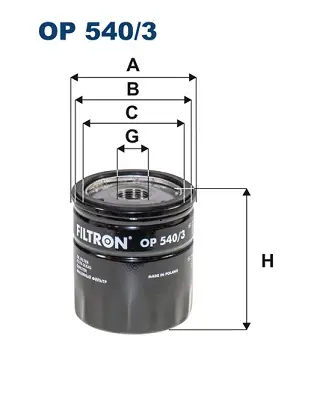FILTRON OP 540/3 - Ölfilter Preis Gesenkt