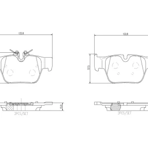 BREMBO P 06 117 - Bremsbelagsatz, Scheibenbremse - PRIME LINE Highlight