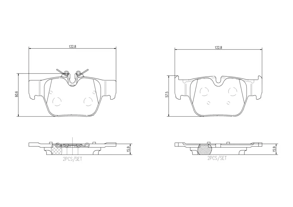 BREMBO P 06 117 - Bremsbelagsatz, Scheibenbremse - PRIME LINE Highlight